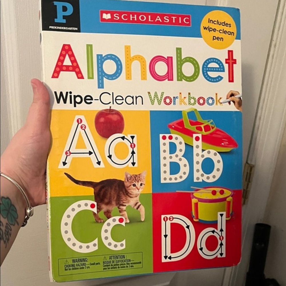 Scholastic Colorful Alphabet Wipe-Clean Workbook